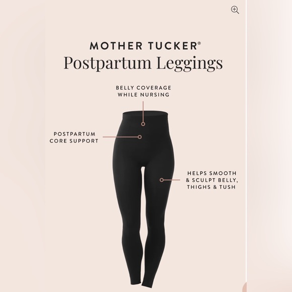NWOT BELLY BANDIT Mother Tucker Postpartum Shapewear Leggings Black Medium - Picture 2 of 2